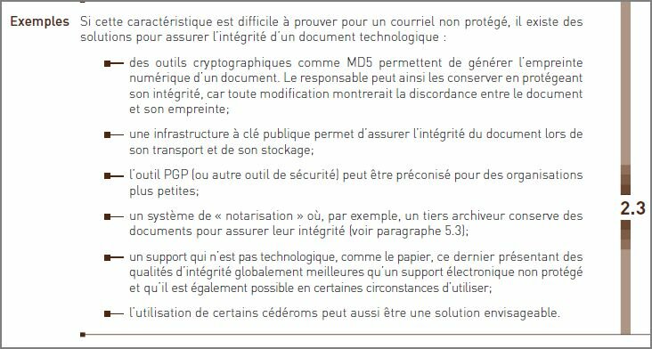 Fondation du Barreau (Guide) - Exemples intégrité